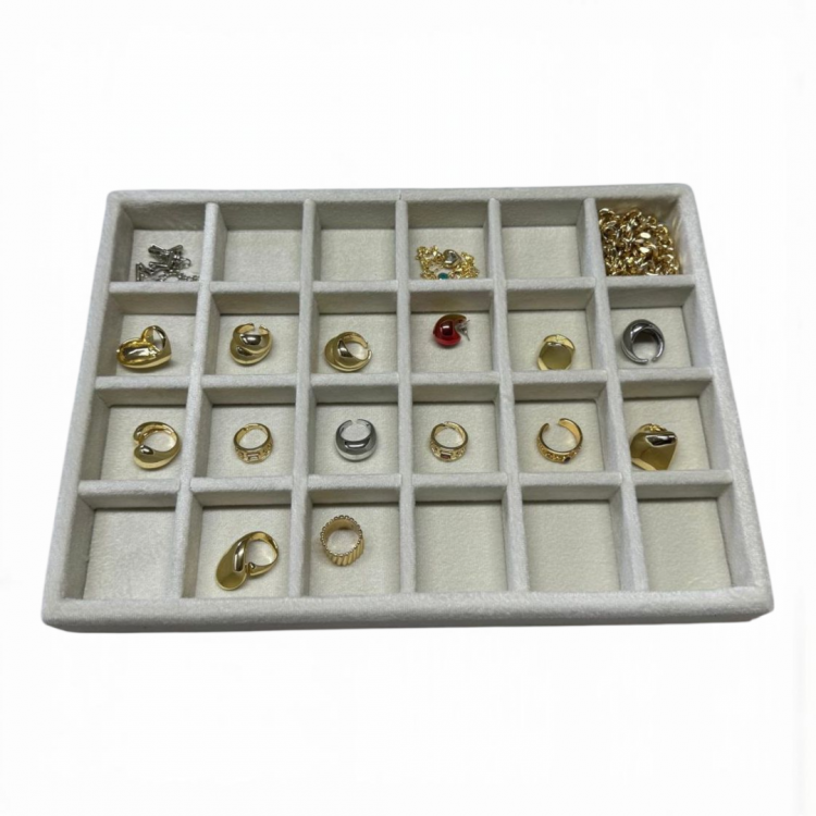 Ahşap Baby Face Kumaş Çekmece Düzenleyici 34x24x3 cm