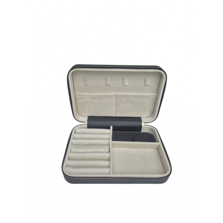 Kadın Takı Kutusu  Ahşap  Çok Gözlü, Taşınabilir, Fermuarlı Mücevher Saklama ve Düzenleme Kutusu – Yüzük, Kolye, Bilezik Organizer”