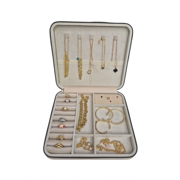 Büyük Boy ( 27×24) Takı Düzenleyici Takı Saklama Kutusu Seyehat Çantasi Ahşap Kasa