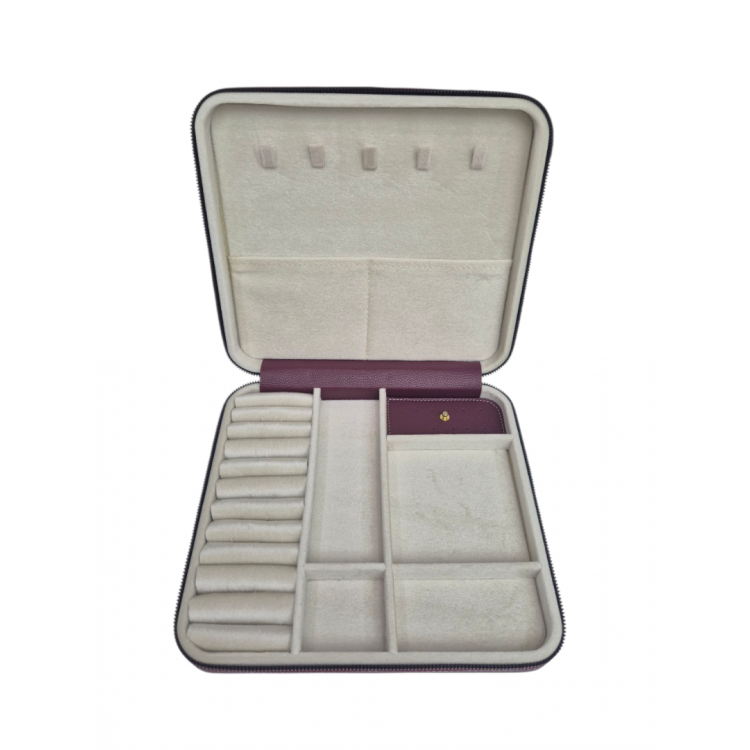 Büyük Boy ( 27×24) Takı Düzenleyici Takı Saklama Kutusu Seyehat Çantasi Ahşap Kasa