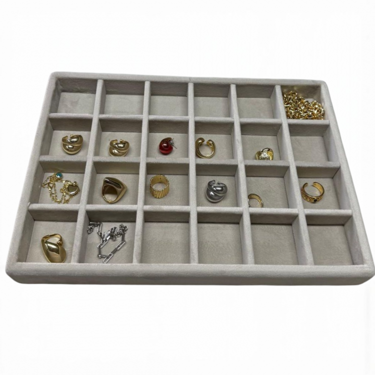 Ahşap Baby Face Kumaş Çekmece Düzenleyici 34x24x3 cm