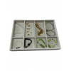 Çekmece İçi Ahşap Takı ve Gözlük Düzenleyici 8 Bölmeli Baby Face Kumaş Organizer Çekmece İçi Ahşap Takı ve Gözlük Düzenleyici 8 Bölmeli Baby Face Kumaş Organizer