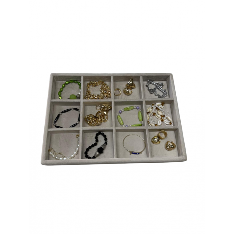 Ahşap Baby Face Kumaş Çekmece Düzenleyici 34x24x3 cm