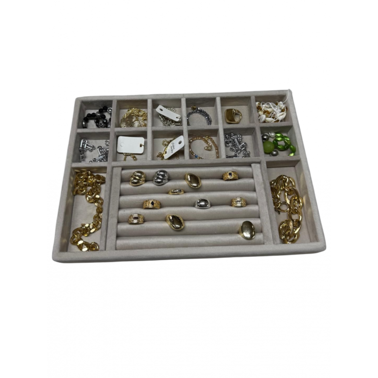 Çekmece İçi Takı Düzenleyici – Ahşap Baby Face Kaplama Organizer 34×24×3