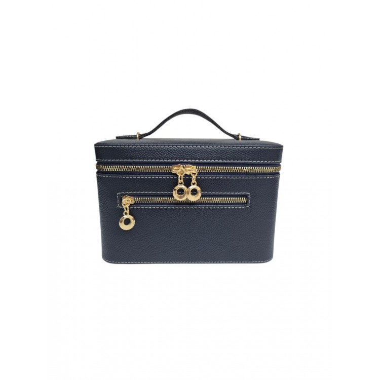 Aynalı Makyaj ve Takı Düzenleme Çantası - Fermuarlı Taşıma Kutusu