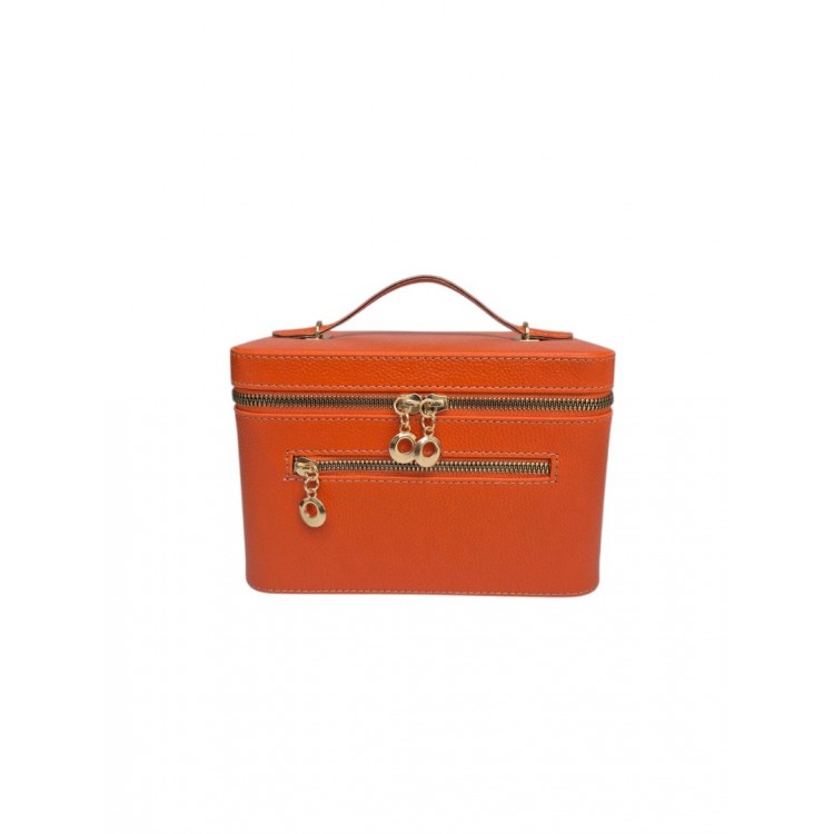 Aynalı Makyaj ve Takı Düzenleme Çantası - Fermuarlı Taşıma Kutusu