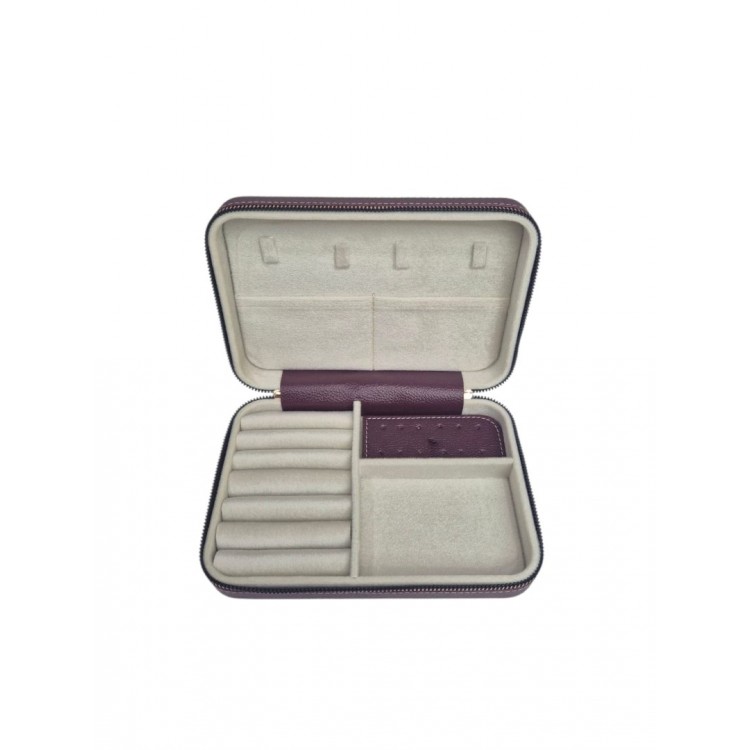 Kadın Takı Kutusu  Ahşap  Çok Gözlü, Taşınabilir, Fermuarlı Mücevher Saklama ve Düzenleme Kutusu – Yüzük, Kolye, Bilezik Organizer”