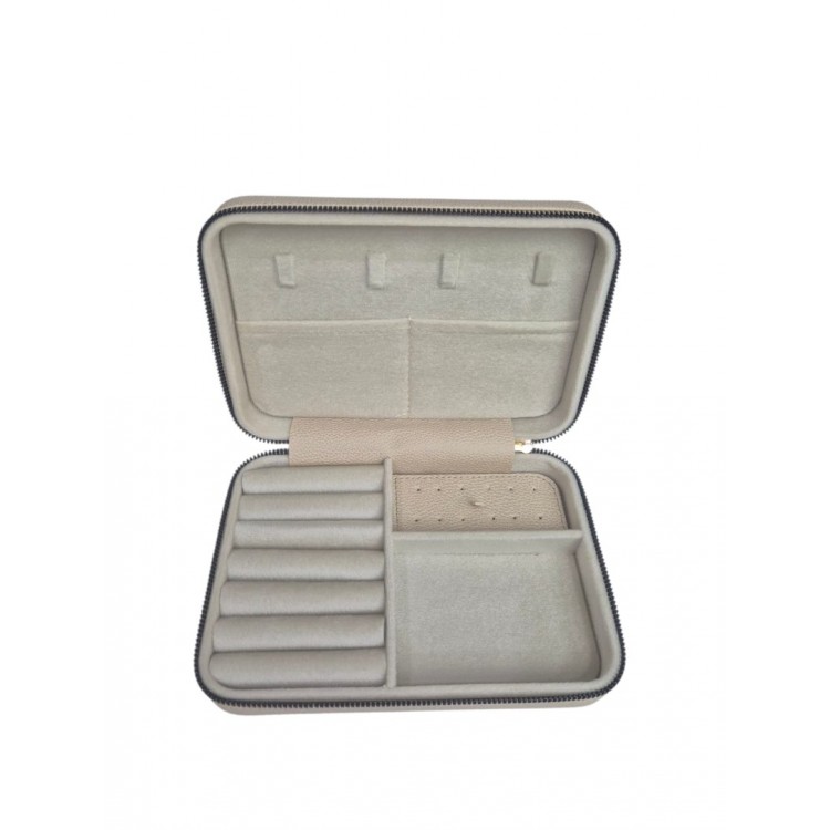 Kadın Takı Kutusu  Ahşap  Çok Gözlü, Taşınabilir, Fermuarlı Mücevher Saklama ve Düzenleme Kutusu – Yüzük, Kolye, Bilezik Organizer”