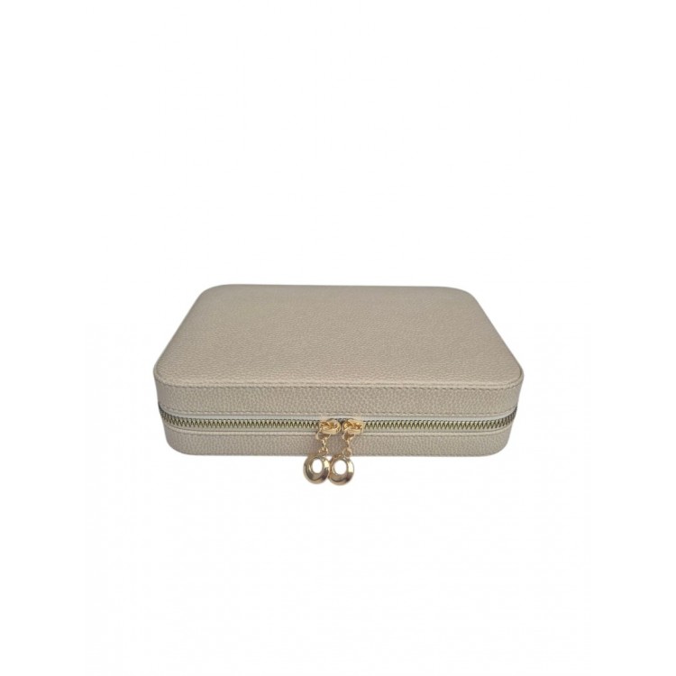 Kadın Takı Kutusu  Ahşap  Çok Gözlü, Taşınabilir, Fermuarlı Mücevher Saklama ve Düzenleme Kutusu – Yüzük, Kolye, Bilezik Organizer”