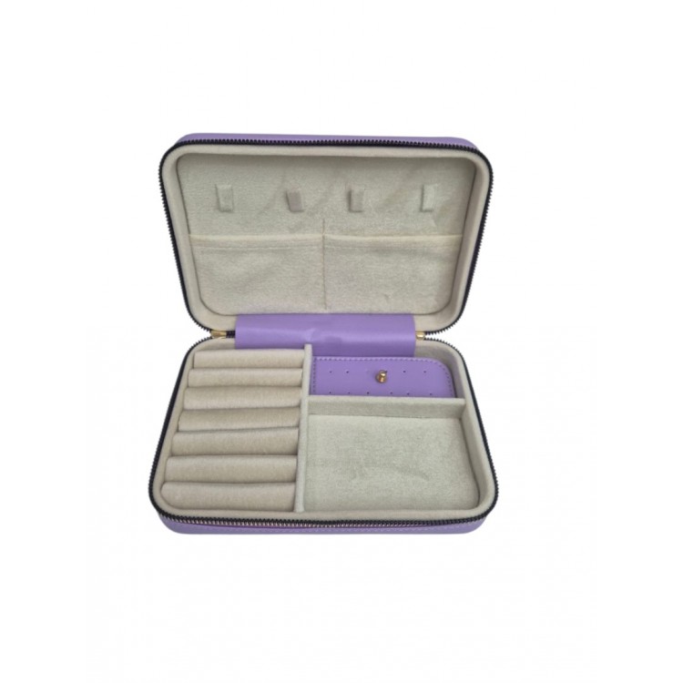 Kadın Takı Kutusu  Ahşap  Çok Gözlü, Taşınabilir, Fermuarlı Mücevher Saklama ve Düzenleme Kutusu – Yüzük, Kolye, Bilezik Organizer”