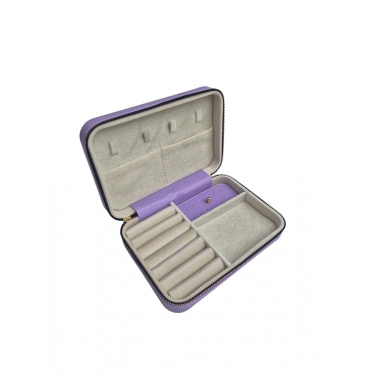 Kadın Takı Kutusu  Ahşap  Çok Gözlü, Taşınabilir, Fermuarlı Mücevher Saklama ve Düzenleme Kutusu – Yüzük, Kolye, Bilezik Organizer”