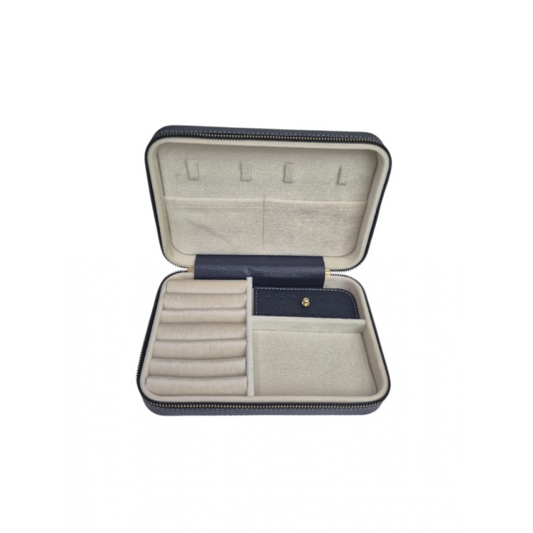 Kadın Takı Kutusu  Ahşap  Çok Gözlü, Taşınabilir, Fermuarlı Mücevher Saklama ve Düzenleme Kutusu – Yüzük, Kolye, Bilezik Organizer”