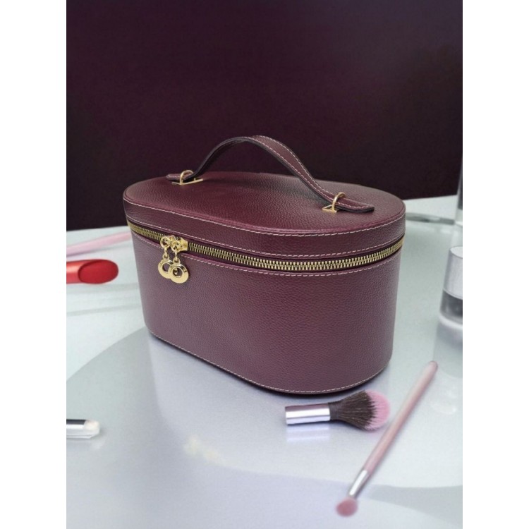 Aynalı Büyük Kapasiteli Makyaj ve Aksesuar Düzenleme Kutusu | Deri Görünümlü  Organizer