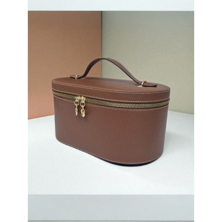 Aynalı Büyük Kapasiteli Makyaj ve Aksesuar Düzenleme Kutusu | Deri Görünümlü  Organizer