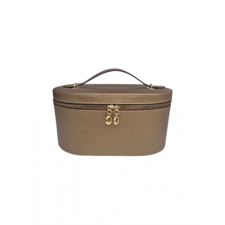 Aynalı Büyük Kapasiteli Makyaj ve Aksesuar Düzenleme Kutusu | Deri Görünümlü  Organizer