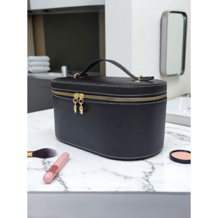 Aynalı Büyük Kapasiteli Makyaj ve Aksesuar Düzenleme Kutusu | Deri Görünümlü  Organizer