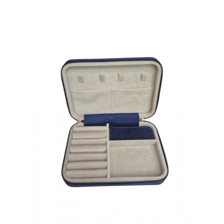 Büyük Boy ( 14×21) Kadife Düzenleyici Takı Saklama Kutusu Seyehat Çantasi Ahşap Kasa