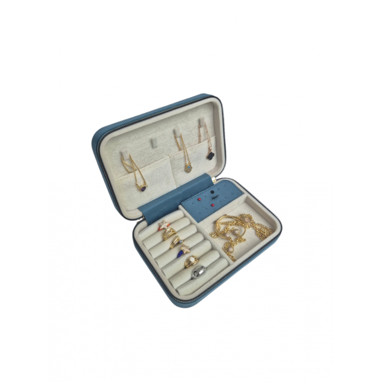 Büyük Boy  ( 14×21)  Kadife Düzenleyici  Takı Saklama Kutusu  Seyehat Çantasi Ahşap Kasa