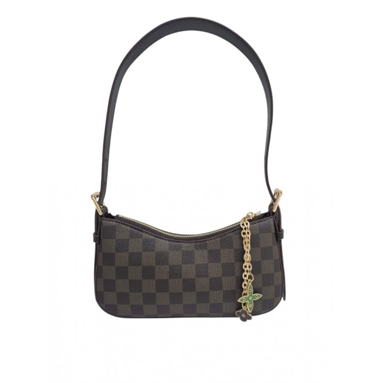 Kadın Dama Desenli Omuz Çantası Ayarlanabilir Askılı Günlük Çanta